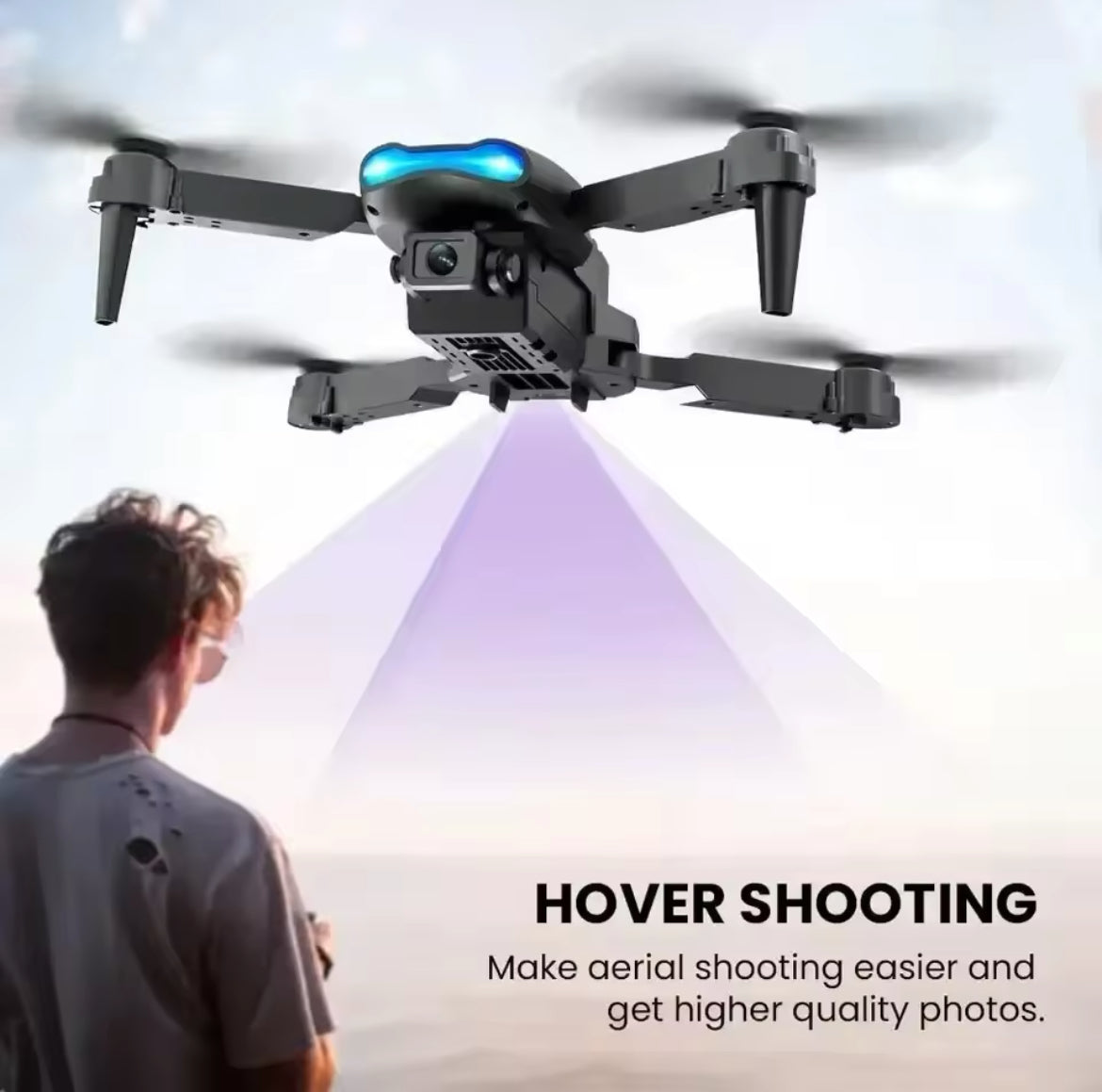 E99 Pro Drone Quadcopter Remote Control Handle Four Axis Aircraft HD 6K Photography UAV Altitude Fixation Helicopter Toys