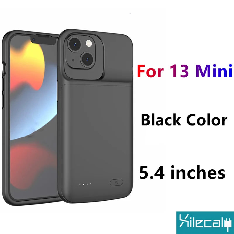 Xilecaly Battery Case For iPhone 15 Pro Max 13 14 Pro 12 Mini Power Bank Charging Power Case For iPhone XS Max XR 7 8 Plus SE2 3