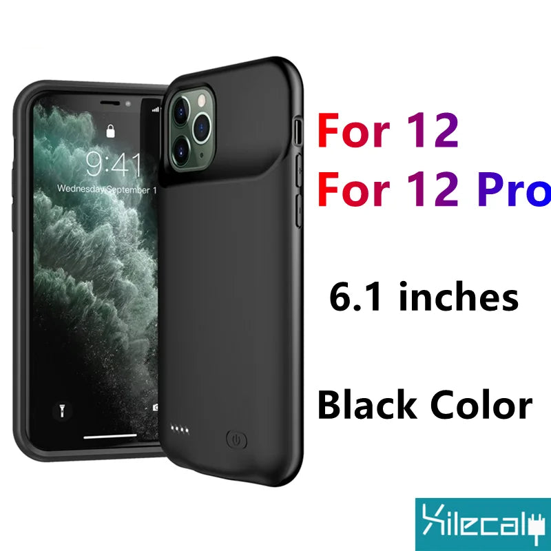 Чехол-аккумулятор Xilecaly для iPhone 15 Pro Max 13 14 Pro 12 Mini Power Bank, зарядный чехол для iPhone XS Max XR 7 8 Plus SE2 3