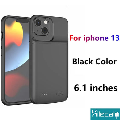 Xilecaly Battery Case For iPhone 15 Pro Max 13 14 Pro 12 Mini Power Bank Charging Power Case For iPhone XS Max XR 7 8 Plus SE2 3