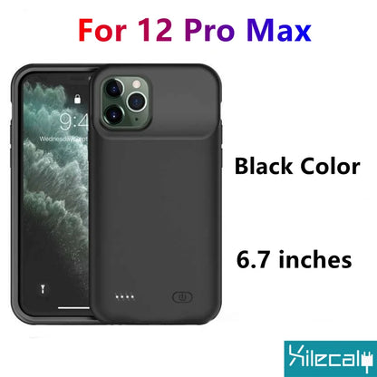 Чехол-аккумулятор Xilecaly для iPhone 15 Pro Max 13 14 Pro 12 Mini Power Bank, зарядный чехол для iPhone XS Max XR 7 8 Plus SE2 3