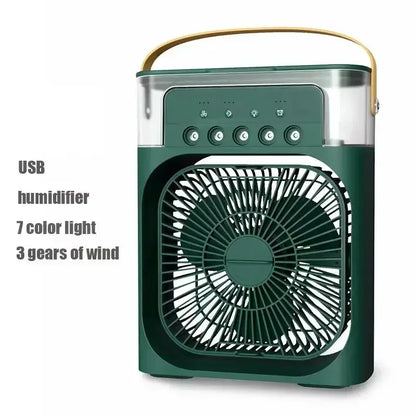 3 In 1 Fan AIr Conditioner Portable Household Small Air Cooler LED Night Lights Humidifier Air Adjustment Home Fans