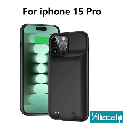 Чехол-аккумулятор Xilecaly для iPhone 15 Pro Max 13 14 Pro 12 Mini Power Bank, зарядный чехол для iPhone XS Max XR 7 8 Plus SE2 3