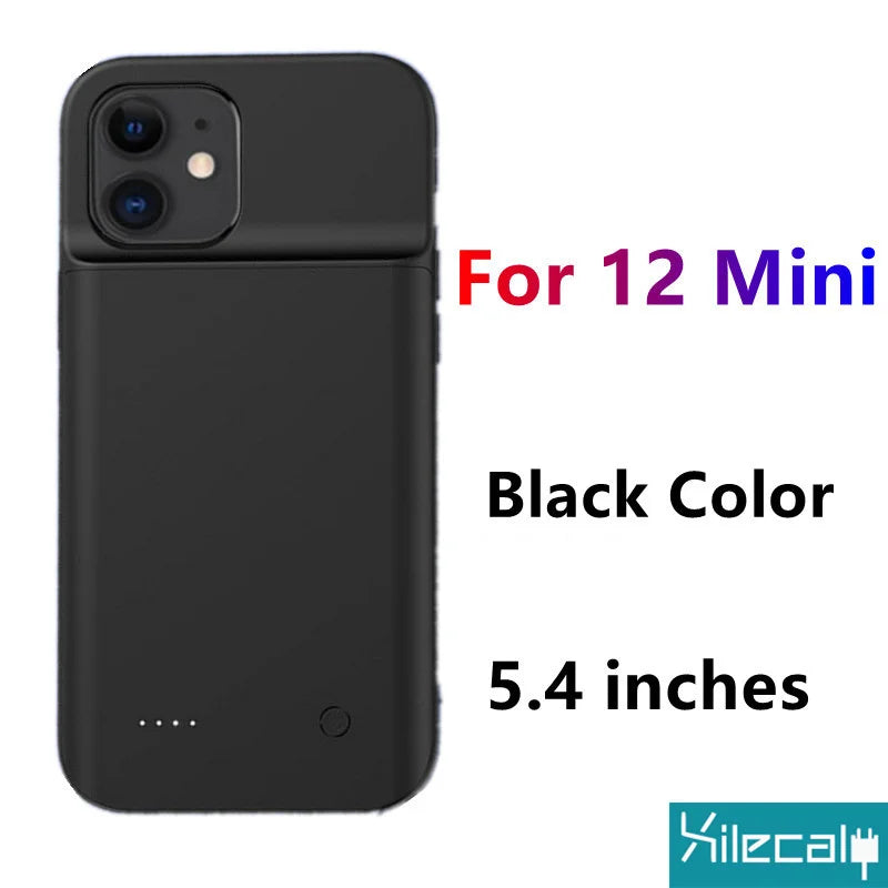 Xilecaly Battery Case For iPhone 15 Pro Max 13 14 Pro 12 Mini Power Bank Charging Power Case For iPhone XS Max XR 7 8 Plus SE2 3